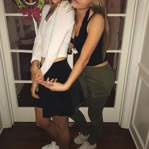 Green military styled pants